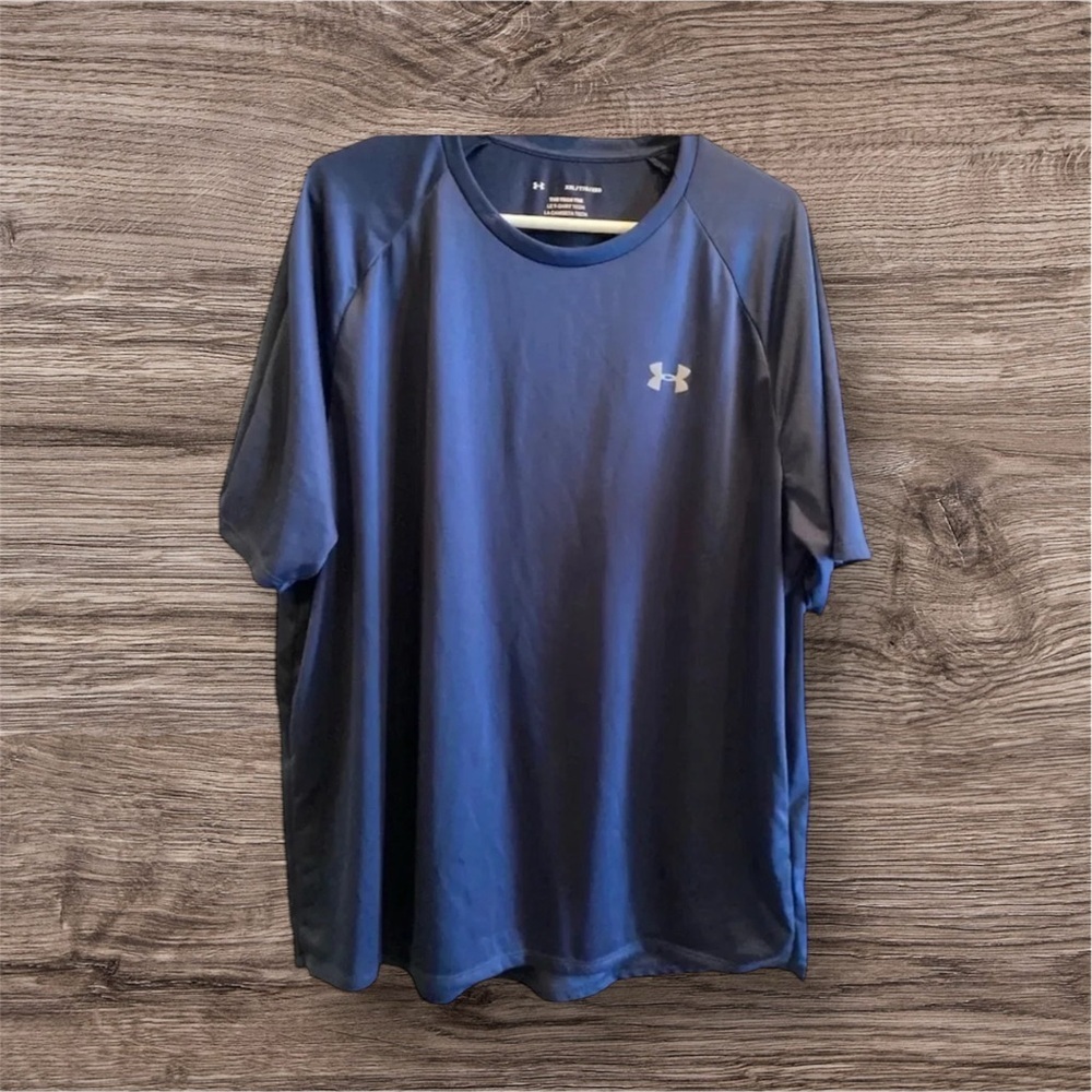 UNDER ARMOUR MENS BLUE SHIRT TSHIRT TOP TEE SHIRTS ACTIVE SUMMER CASUAL SIZE XXL